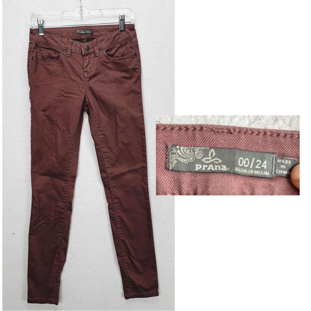 prAna Mauve Pink Plum Pants Size 00/26 (750)